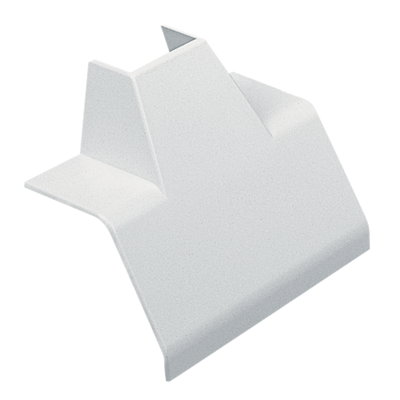 Marshall-Tufflex PVC-U Angled Mini Trunking Adaptor 25x16mm (MMT2) White (Pack of 5)