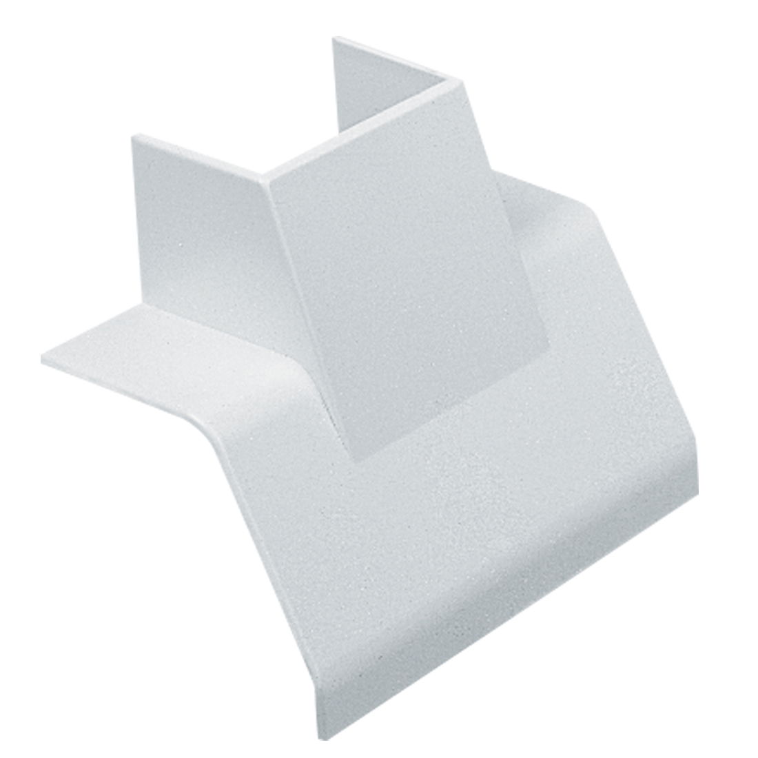 Marshall-Tufflex PVC-U Angled Mini Trunking Adaptor 38x25mm (MMT4) White (Pack of 5)