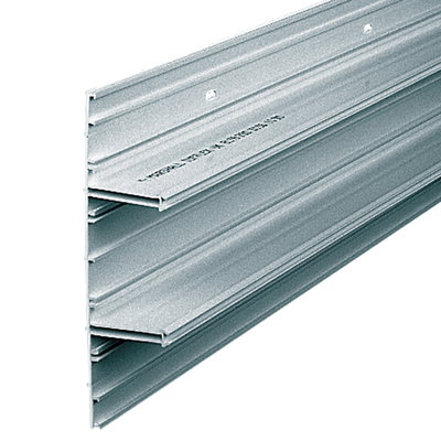 Marshall-Tufflex XL 201/202 220mm x 65mm x 3m PVC-U 3 Compartment Dado & Skirting Trunking Base (Pack of 4)