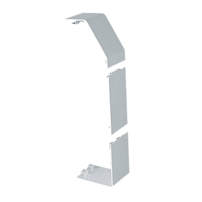 Marshall-Tufflex XL 202 220mm x 65mm PVC-U 3 Compartment Skirting Coupler White (Pack of 5)