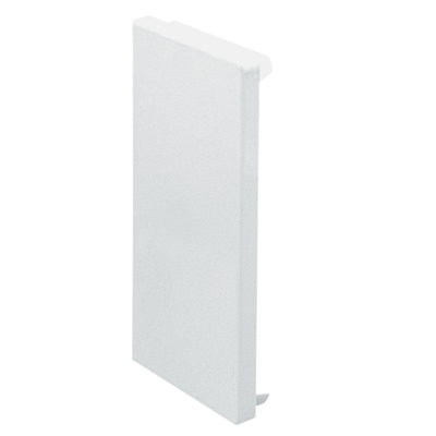 Marshall-Tufflex System 130 130mm x 63mm Steel Trunking End Cap White (Pack of 5)