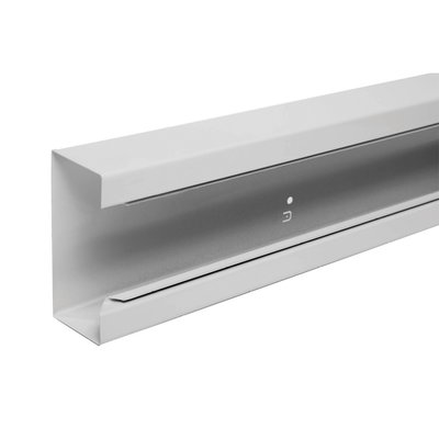 Marshall-Tufflex System 130 130mm x 63mm x 2m Steel Trunking Base White