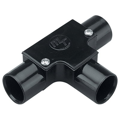 Marshall-Tufflex MT Supertube 25mm LSOH Inspection Tee Black (Pack of 20)
