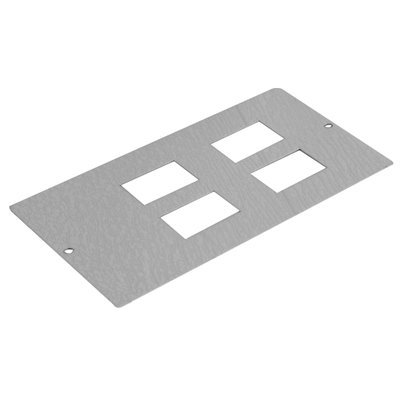Marshall-Tufflex 4 Compartment Data/Voice Plate 4 x RJ45