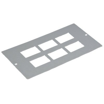 Marshall-Tufflex 3 Compartment Data/Voice Plate 6 x RJ45