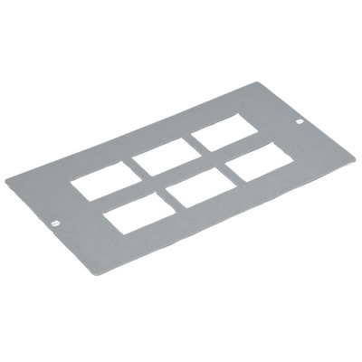 Marshall-Tufflex 4 Compartment Data/Voice Plate 6 x RJ45