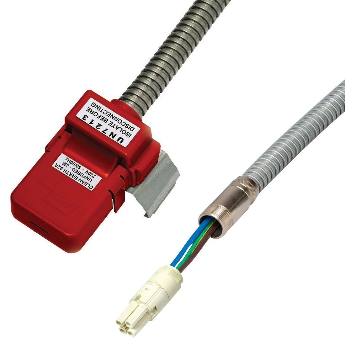 Marshall-Tufflex 32A Unfused Clean Earth (Red) Tap-off Unit 3m