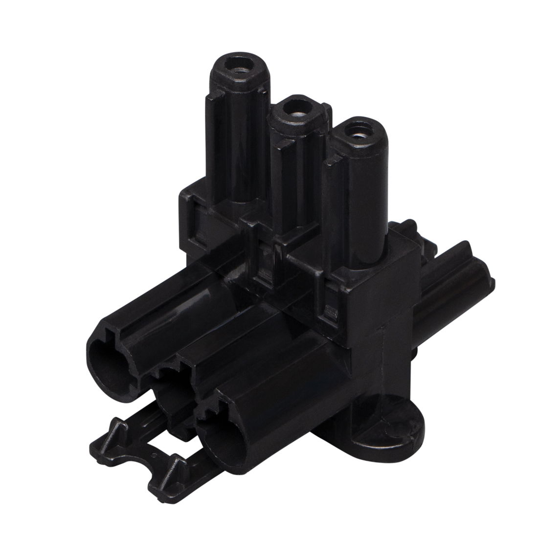Marshall-Tufflex GST Re-Wireable Connector Male GST Input 3 x Female GST Output Black