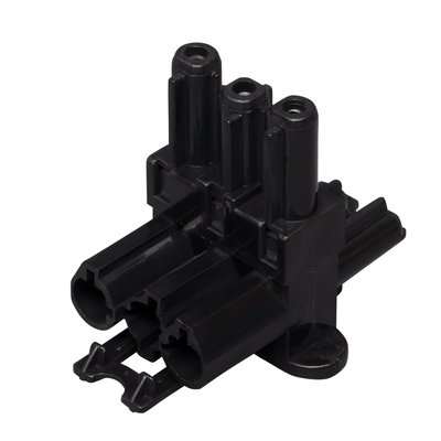 Marshall-Tufflex GST Re-Wireable Connector Male GST Input 3 x Female GST Output Black