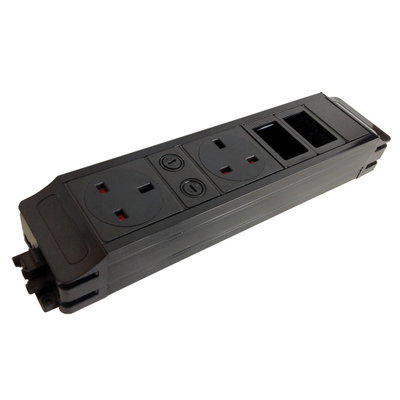 Marshall-Tufflex Power And Data Module 2 x 5A Fused Unswitched Sockets 2 x 6C Data Outlets GST Input Black