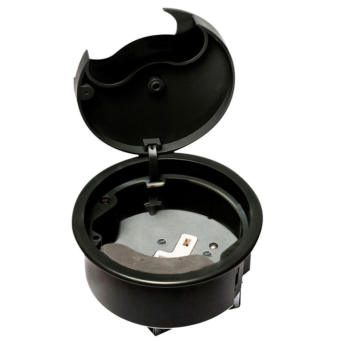 Marshall-Tufflex Floor Power Grommet 13A 1 Gang Socket Blank With Foam Insert Black
