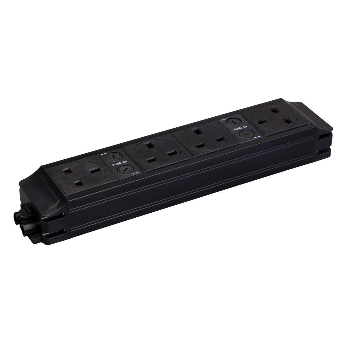 Marshall-Tufflex Power Module 4 x 5A Fused Unswitched Sockets 1 x USB Type A + 1 x USB Type C GST Input/Output Black