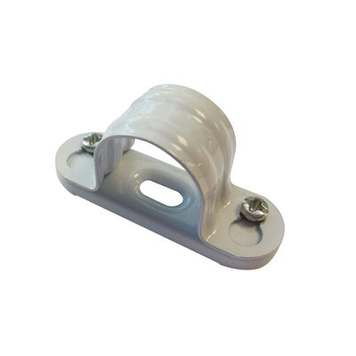 Marshall-Tufflex 20mm Metal Round Conduit Spacer Bar Saddle White (Pack of 100)
