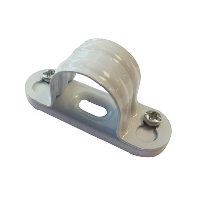 Marshall-Tufflex 25mm Metal Round Conduit Spacer Bar Saddle White (Pack of 100)