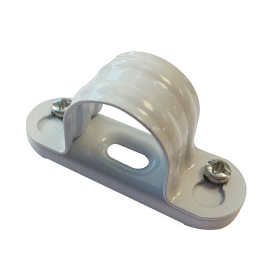 Marshall-Tufflex 32mm Metal Round Conduit Spacer Bar Saddle White (Pack of 50)