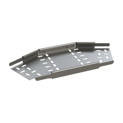 Marshall-Tufflex Metal Cable Tray Heavy Duty 45 Deg Flat Bend 600mm Pre-Galvanised