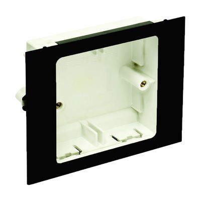 Marshall-Tufflex Accessory Box Flush Plate 1 Gang Part M Black