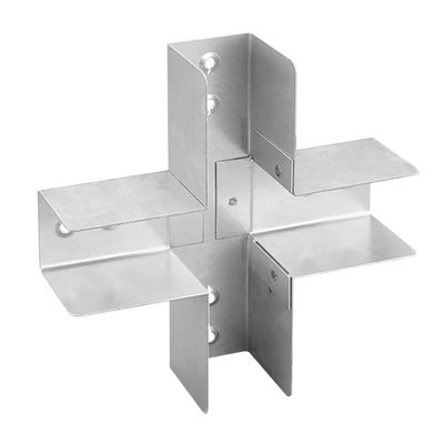 Marshall-Tufflex Metal Lighting Trunking 50mm x 50mm Lighting Trunking 3 Way Coupler Cross Top Lid