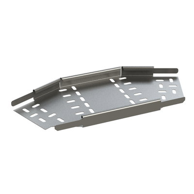 Marshall-Tufflex Metal Cable Tray Heavy Duty 45 Deg Flat Bend 100mm Pre-Galvanised