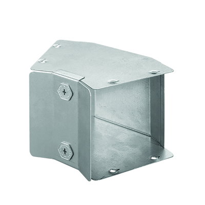 Marshall-Tufflex Metal Trunking 300mm x 300mm 45° Gusset Bend Inside Lid