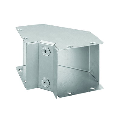 Marshall-Tufflex Metal Trunking 300mm x 300mm 90° Gusset Bend Inside Lid