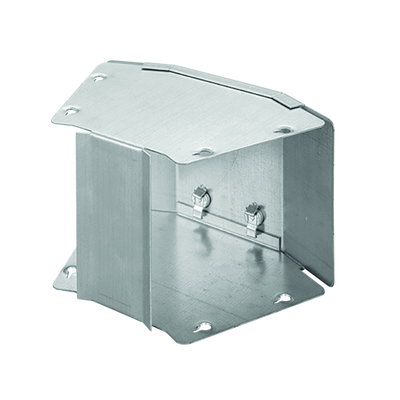 Marshall-Tufflex Metal Trunking 300mm x 300mm 45° Gusset Bend Outside Lid