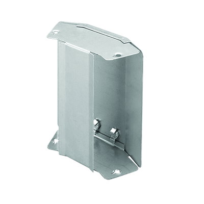 Marshall-Tufflex Metal Trunking 300mm x 225mm 45° Gusset Bend Outside Lid