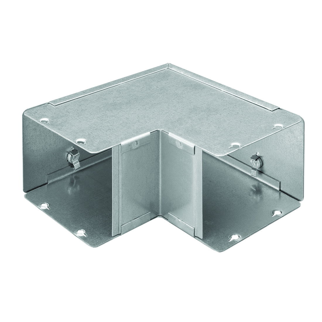 Marshall-Tufflex Metal Trunking 100mm x 75mm Sharp Bend Outside Lid