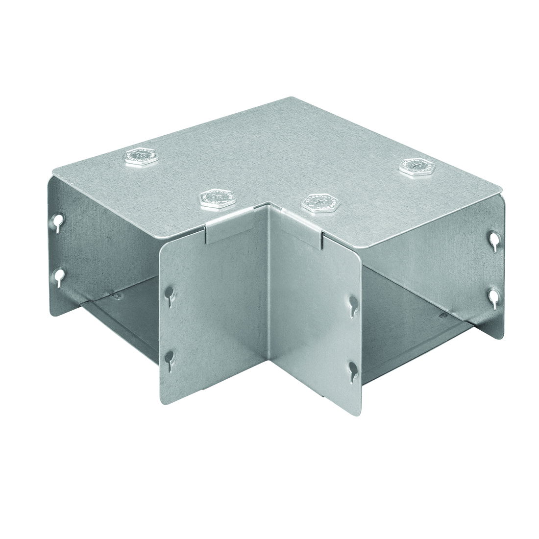 Marshall-Tufflex Metal Trunking 100mm x 75mm Sharp Bend Top Lid