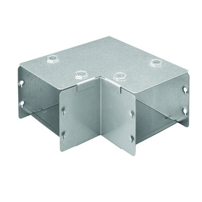 Marshall-Tufflex Metal Trunking 100mm x 75mm Sharp Bend Top Lid
