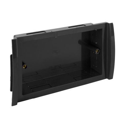 Marshall-Tufflex Odyssey 2 Gang Accessory Box 30mm Deep Black (Pack of 10)