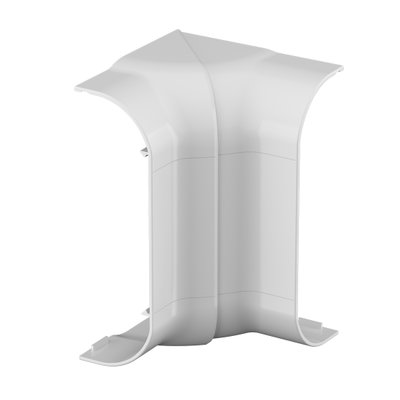 Marshall-Tufflex Sterling Curve 167mm x 50mm PVC-U 3 Compartment Dado (Profile 1) Internal Adjustable Bend White