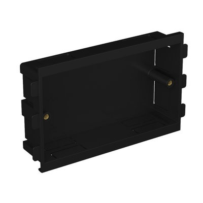 Marshall-Tufflex Accessory Box 2 Gang 30mm Deep Black (Pack of 10)
