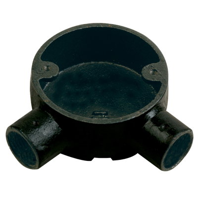 Marshall-Tufflex MT Supertube 20mm LSOH Circular Box Metal Angle Black (Pack of 10)