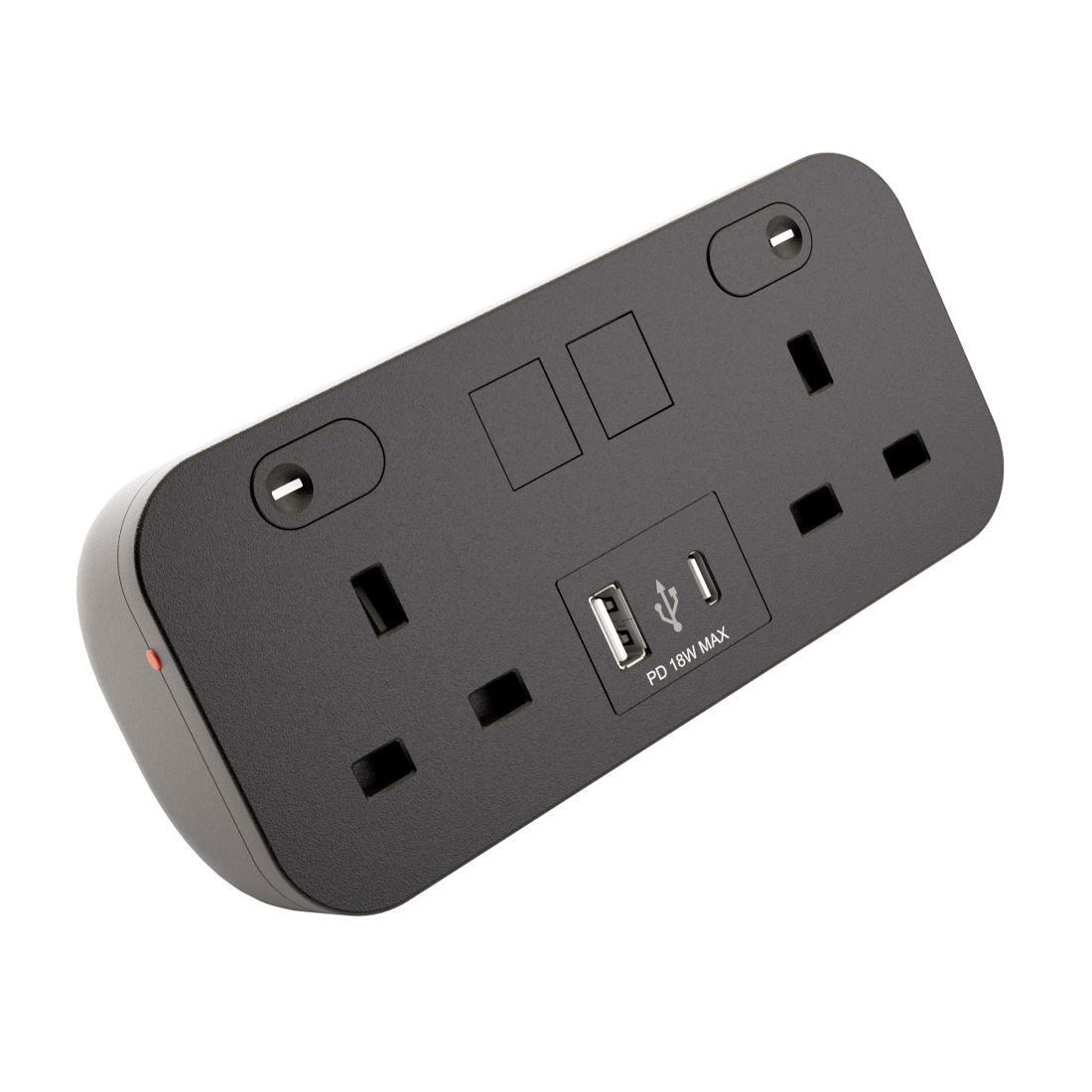 Marshall-Tufflex Icon Desktop Power Module 2 Gang 2xUSB Black