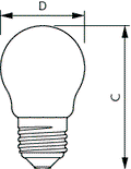 CorePro GLASS LED candles and lustres - LED-lamp/Multi-LED - Power Consumption: 4.3 W - Energy Efficiency Class: F