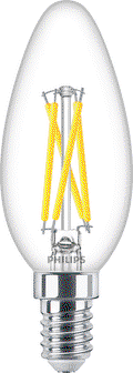 MASTER GLASS LED candles and lustres - LED-lamp/Multi-LED - Power Consumption: 2.5 W - Energy Efficiency Class: D - Correlated Colour Temperature: