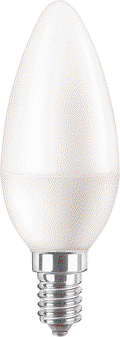 CorePro LEDcandle - LED-lamp/Multi-LED - Power Consumption: 7 W - Energy Efficiency Class: E - Correlated Colour Temperature: 2700 K