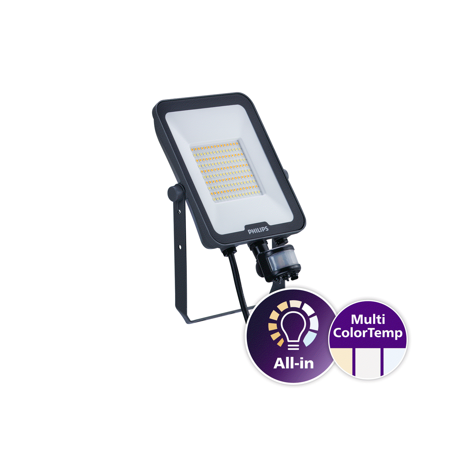 Ledinaire All-in floodlights, 50 W, 5500 lm, 6000 lm, 3000 K, 4000 K, 6500 K, Sensor-based dim, Symmetrical, MDU – Image 3 of 7