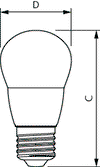 CorePro LEDcandle - LED-lamp/Multi-LED - Power Consumption: 7 W - Energy Efficiency Class: E - Correlated Colour Temperature: 2700 K