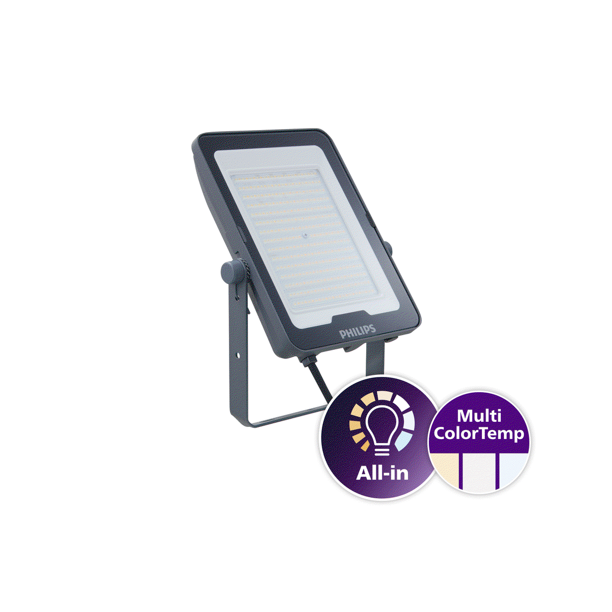 Ledinaire All-in floodlights, 90 W, 10000 lm, 10500 lm, 3000 K, 4000 K, 6500 K, Asymmetrical – Image 3 of 7