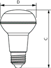 CorePro LEDspot Reflectors - LED-lamp/Multi-LED - Power Consumption: 4.5 W - Energy Efficiency Class: F - Correlated Colour Temperature: 2700 K