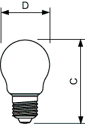 CorePro GLASS LED candles and lustres - LED-lamp/Multi-LED - Power Consumption: 2 W - Energy Efficiency Class: E – Image 4 of 4