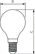 CorePro GLASS LED candles and lustres - LED-lamp/Multi-LED - Power Consumption: 6.5 W - Energy Efficiency Class: E