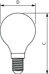 CorePro GLASS LED candles and lustres - LED-lamp/Multi-LED - Power Consumption: 6.5 W - Energy Efficiency Class: E – Image 4 of 4