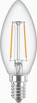 CorePro GLASS LED candles and lustres - LED-lamp/Multi-LED - Power Consumption: 2 W - Energy Efficiency Class: E