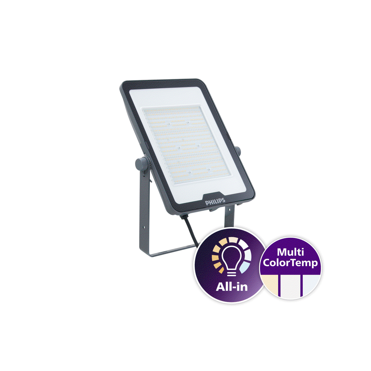 Ledinaire All-in floodlights, 135 W, 15000 lm, 15750 lm, 3000 K, 4000 K, 6500 K, Asymmetrical – Image 3 of 7