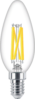 MASTER GLASS LED candles and lustres - LED-lamp/Multi-LED - Power Consumption: 5.9 W - Energy Efficiency Class: D - Correlated Colour Temperature: