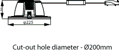 Ledinaire Recessed Downlight - Downlight/spot/floodlight - Power Consumption: 24 W - Correlated Colour Temperature: 4000 K – Image 7 of 7