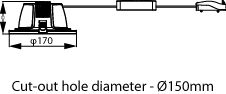 Ledinaire Recessed Downlight - Downlight/spot/floodlight - Power Consumption: 12 W - Correlated Colour Temperature: 4000 K – Image 6 of 7